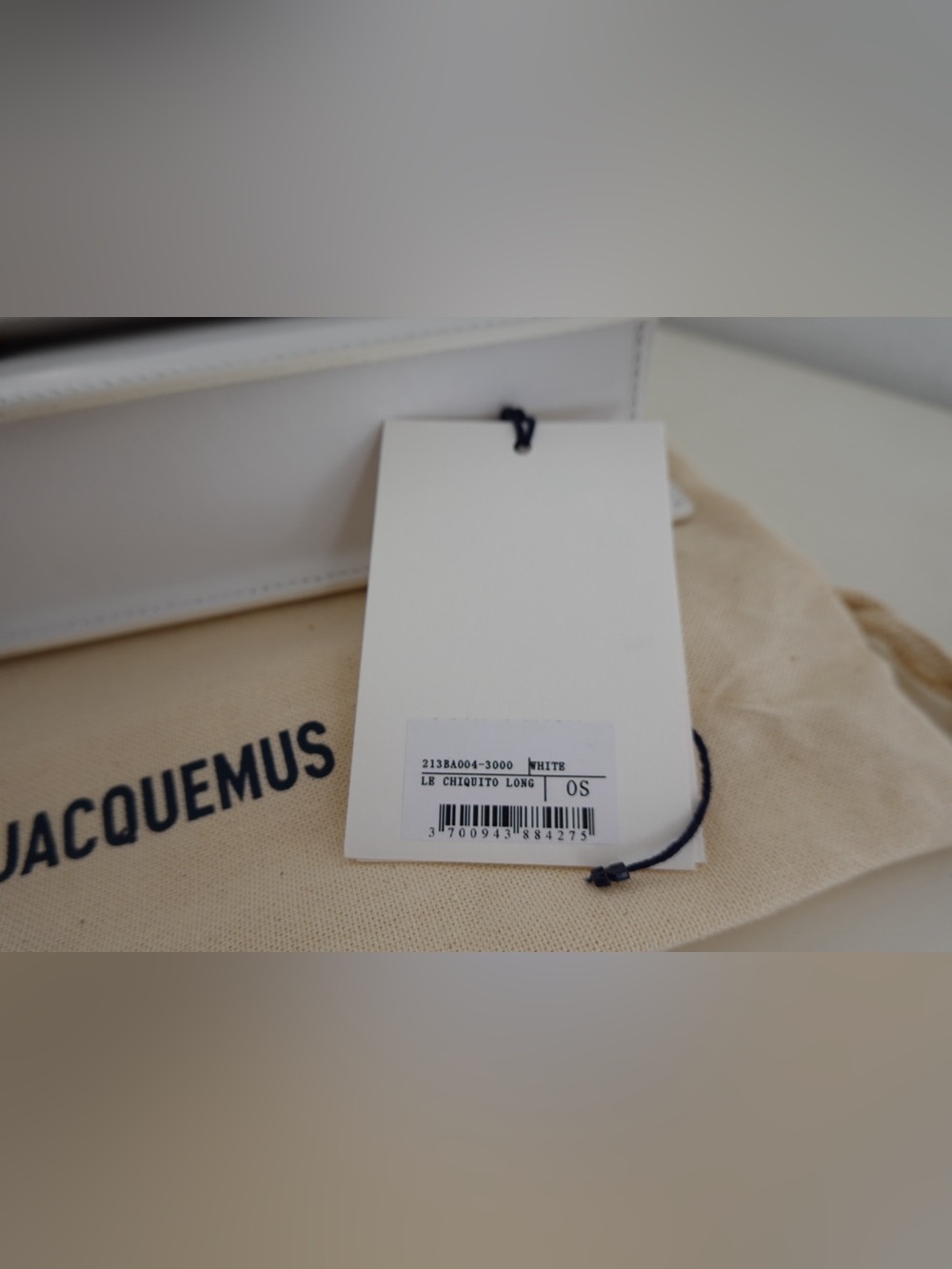 Jacquemus Le Chiquito Long White Leather Bag - Picture 8 of 8